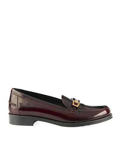 Tod's Brown Moccasin Shoes, front view