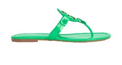 Tory Burch Miller Sandals, Patent, Green, DB,Uk5  3*