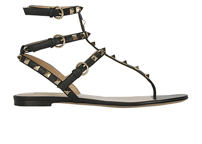 Valentino Rockstud Strappy Sandals, front view