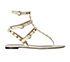 Valentino Rockstud Strappy Sandals, front view