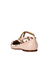 Valentino Double Ankle Strap Ballerinas, back view