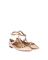 Valentino Double Ankle Strap Ballerinas, side view