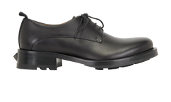 Valentino Garavani Roman Stud Derby Shoes, Mens, Leather, Black, UK7, 2*