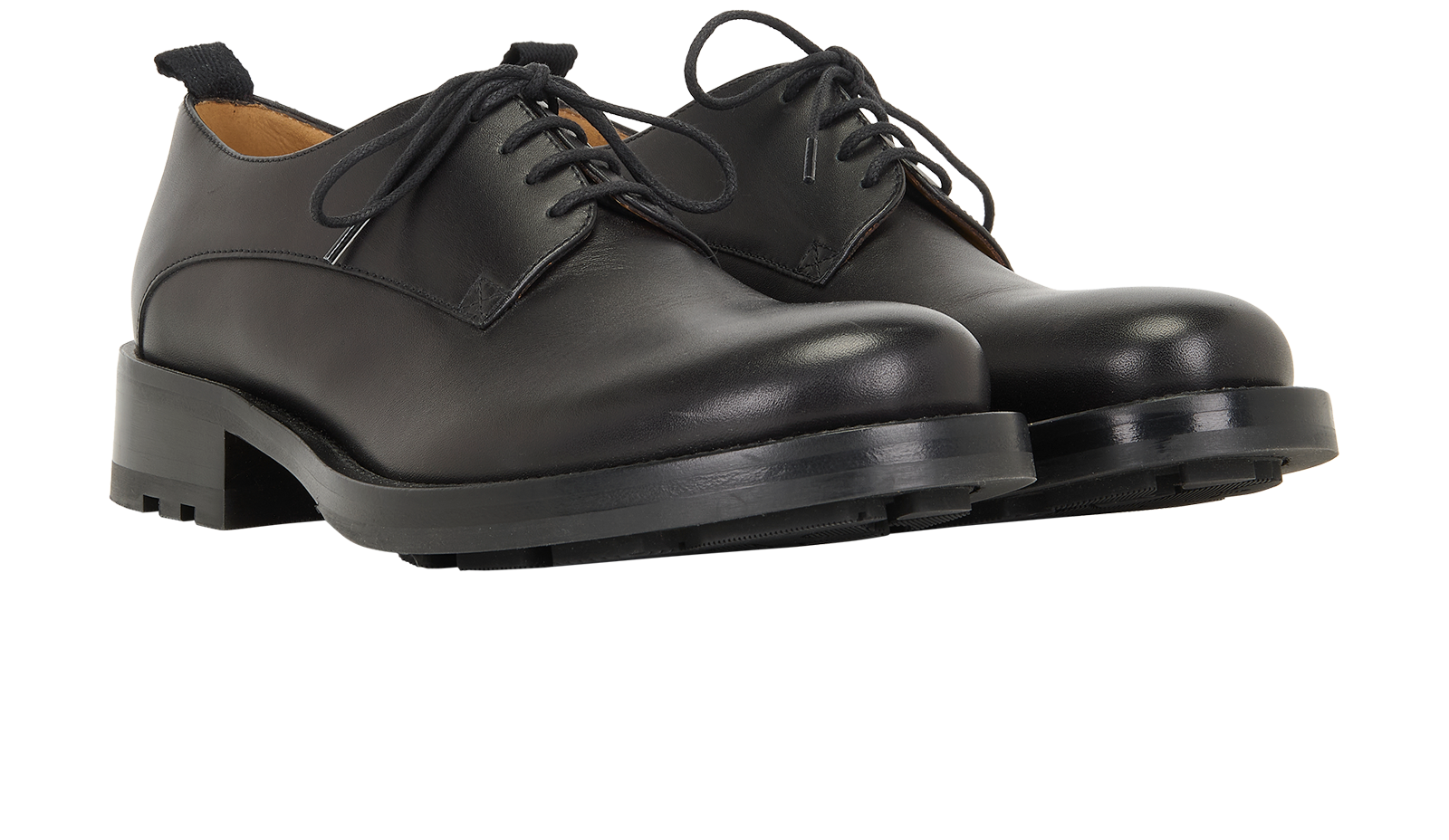 Valentino Garavani Roman Stud Derby Shoes, &pound;280, Shoes, Black, Leather, Side view