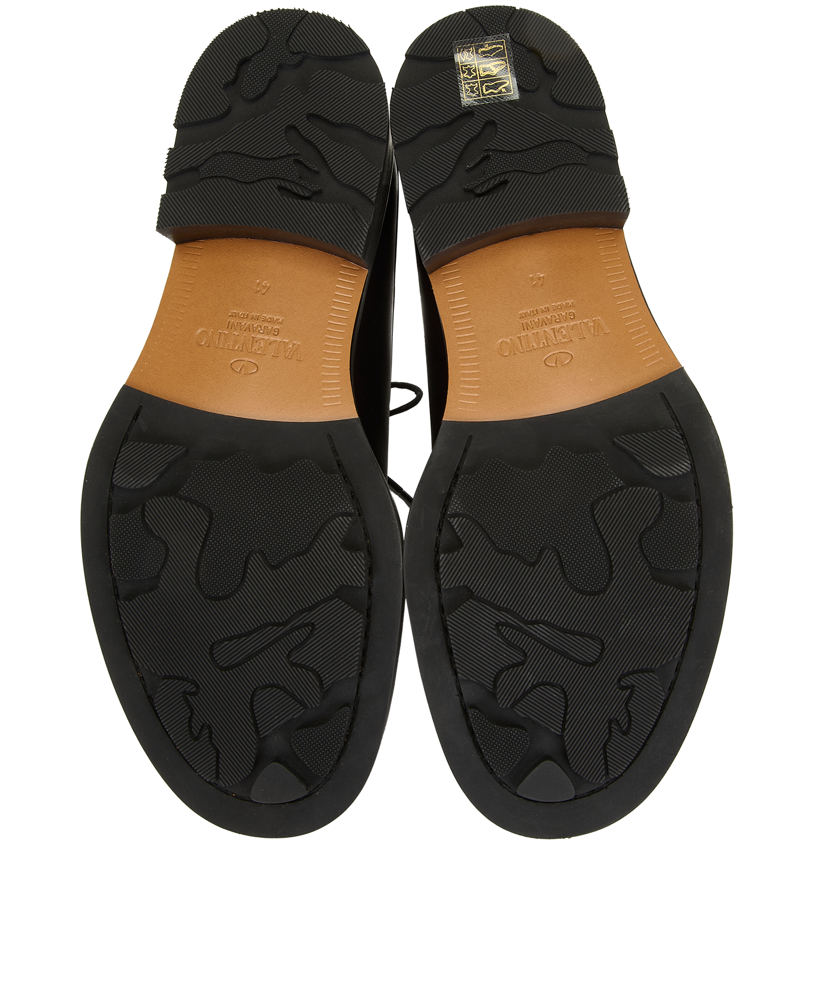 Valentino Garavani Roman Stud Derby Shoes, &pound;280, Shoes, Black, Leather, Top view