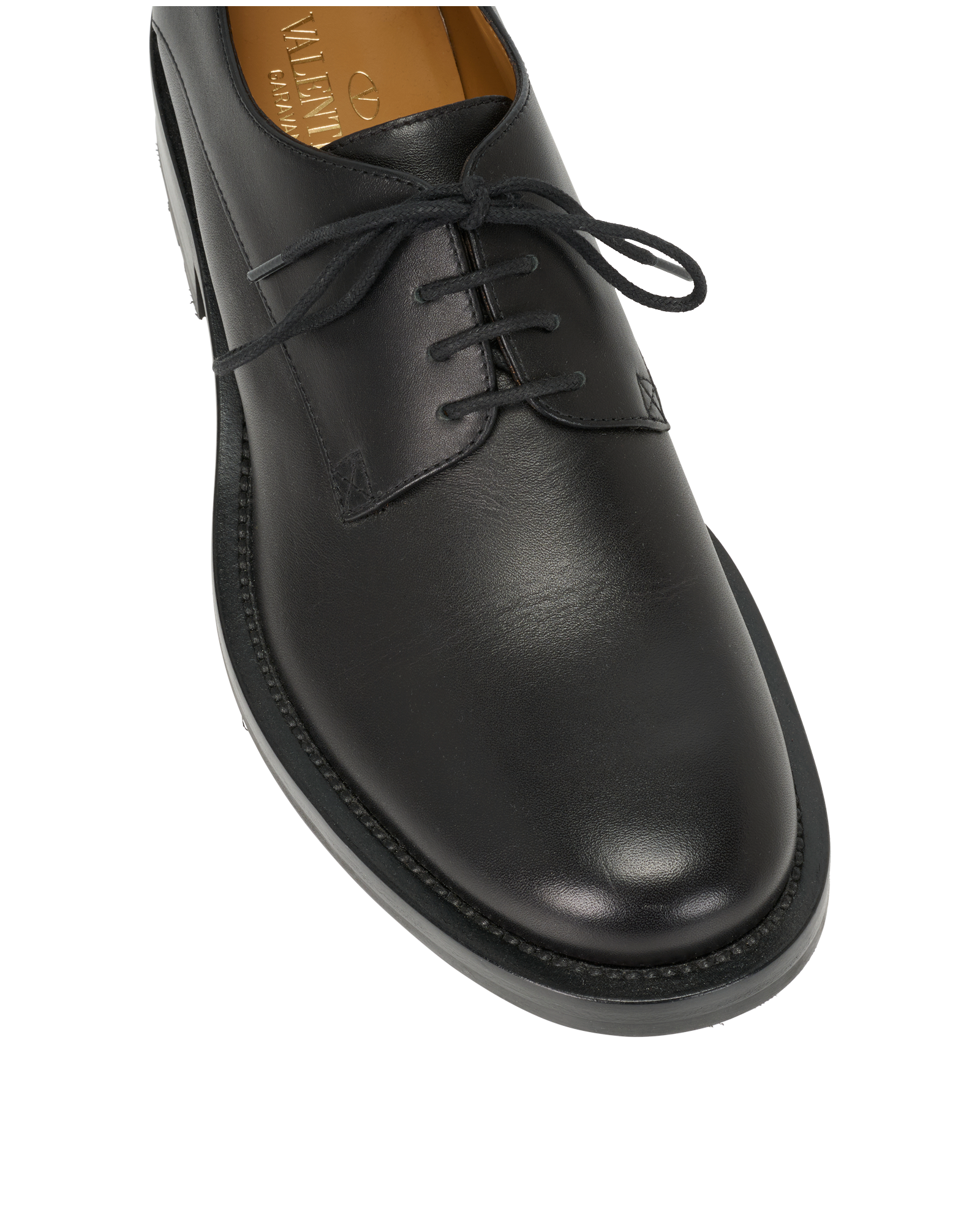 Valentino Garavani Roman Stud Derby Shoes, &pound;280, Shoes, Black, Leather, Other view