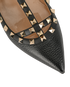 Valentino Rockstud Cage Ballet Flats, &pound;295, Shoes, Black, Leather, Other view