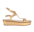 Valentino Garavani Metallic Platform Sandal, front view