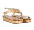 Valentino Garavani Metallic Platform Sandal, side view