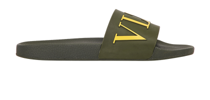 Valentino Logo Slides, front view