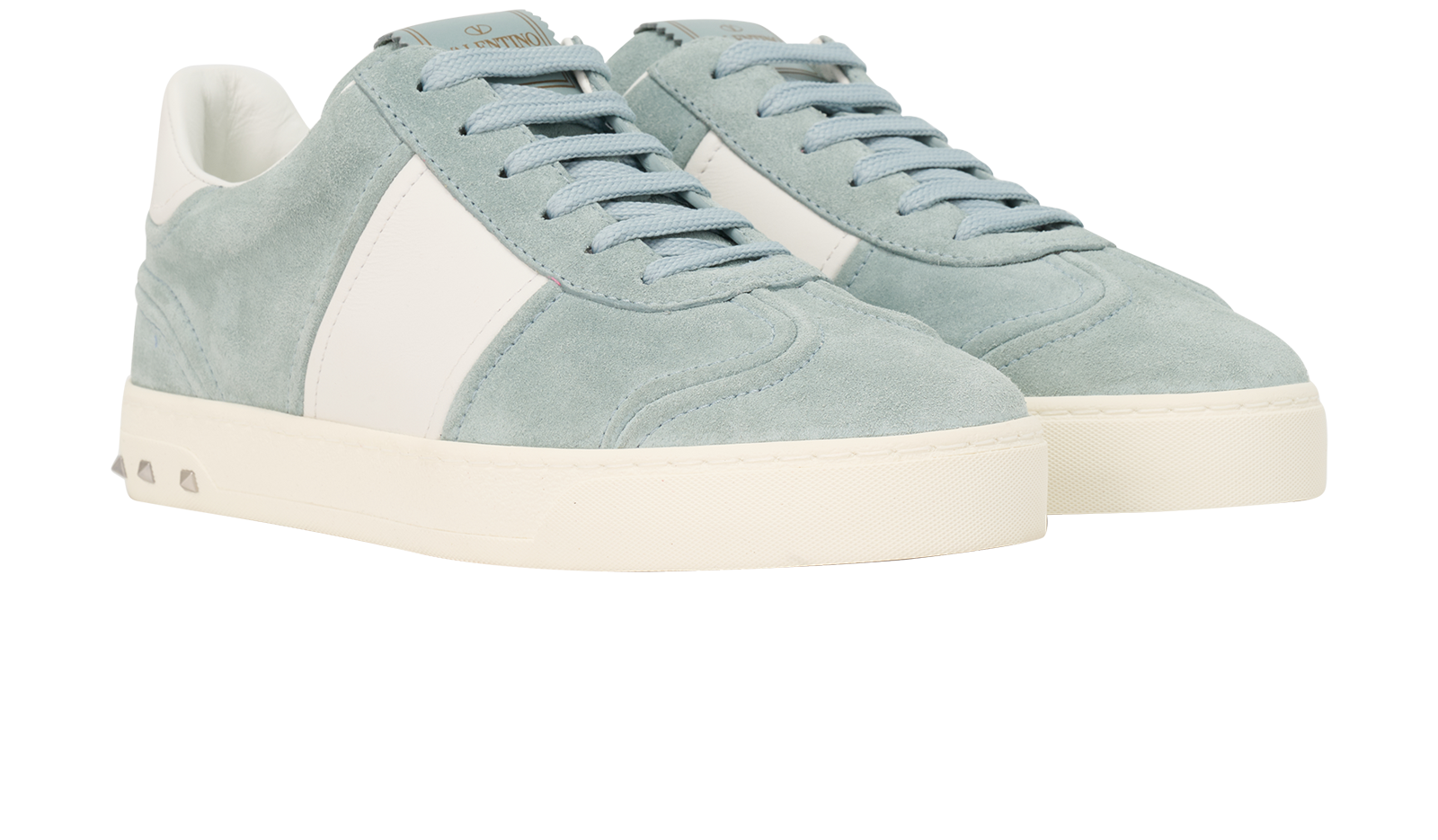 Valentino Garavani Sneaker, &pound;170, Shoes, Blue/White, Leather/Suede, Side view