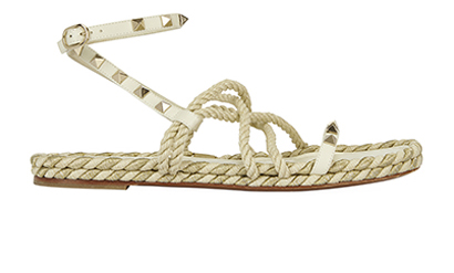 Valentino Torchon Rope Espadrille Sandals, front view