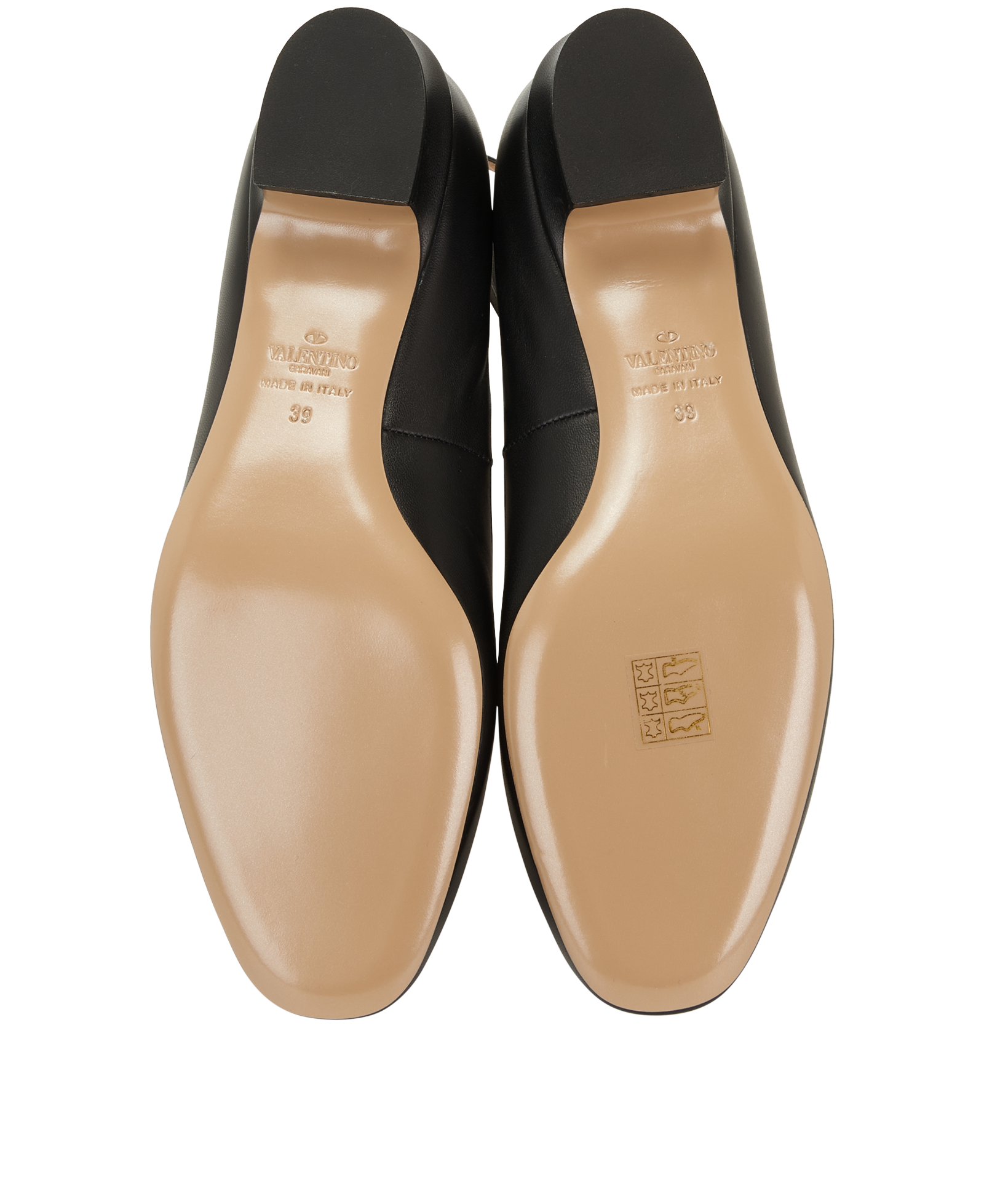 Valentino Tango Ballet Flat, &pound;375, Shoes, Black, Leather, Top view