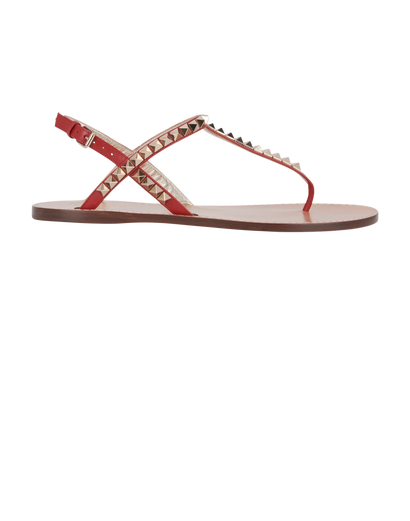 Valentino Stud Sandals, front view