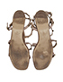 Valentino Rockstud Flat Sandals, top view