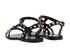 Valentino Rockstud Sandals, &pound;295, Shoes, Black, PVC, Back view