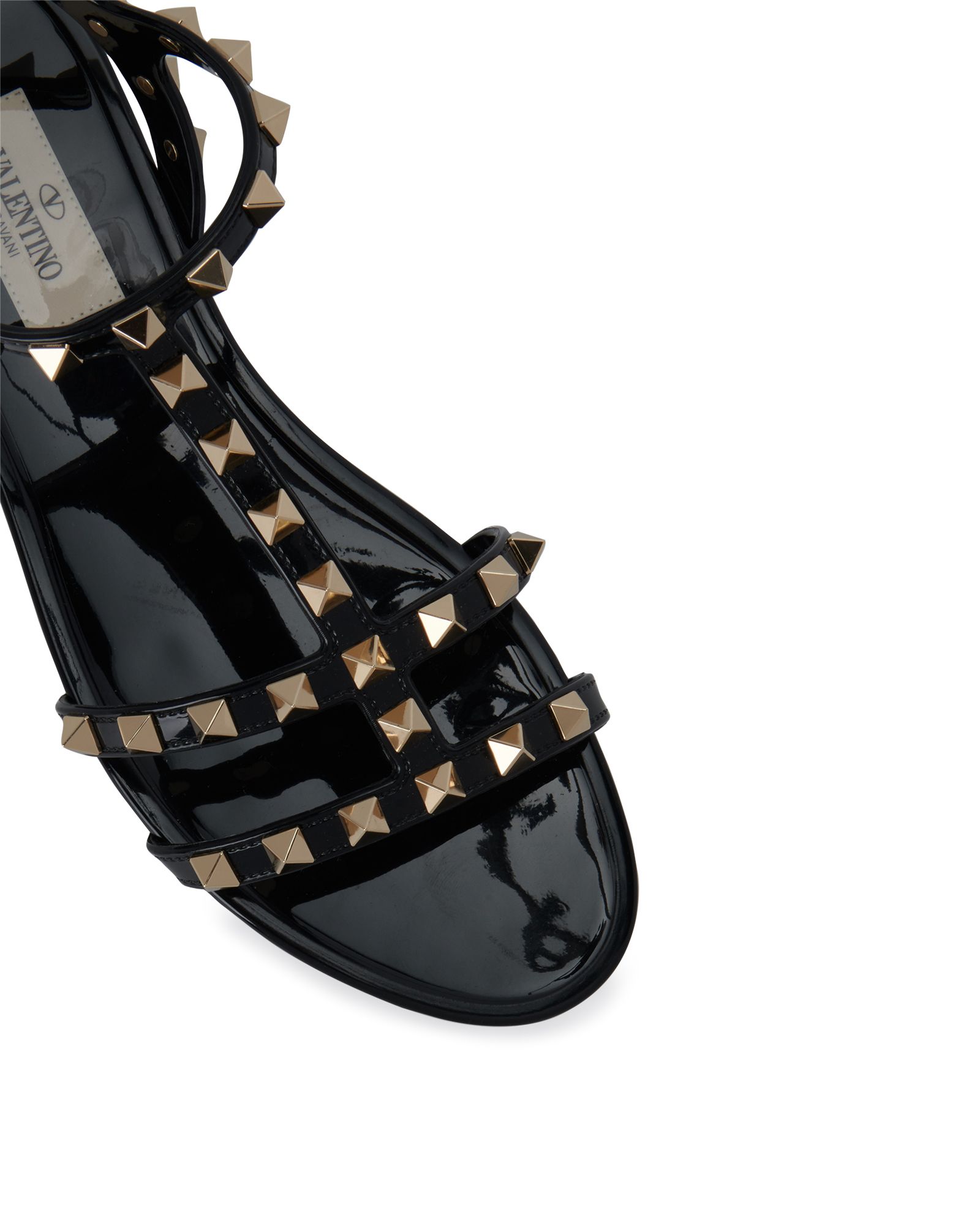 Valentino Rockstud Sandals, &pound;295, Shoes, Black, PVC, Other view