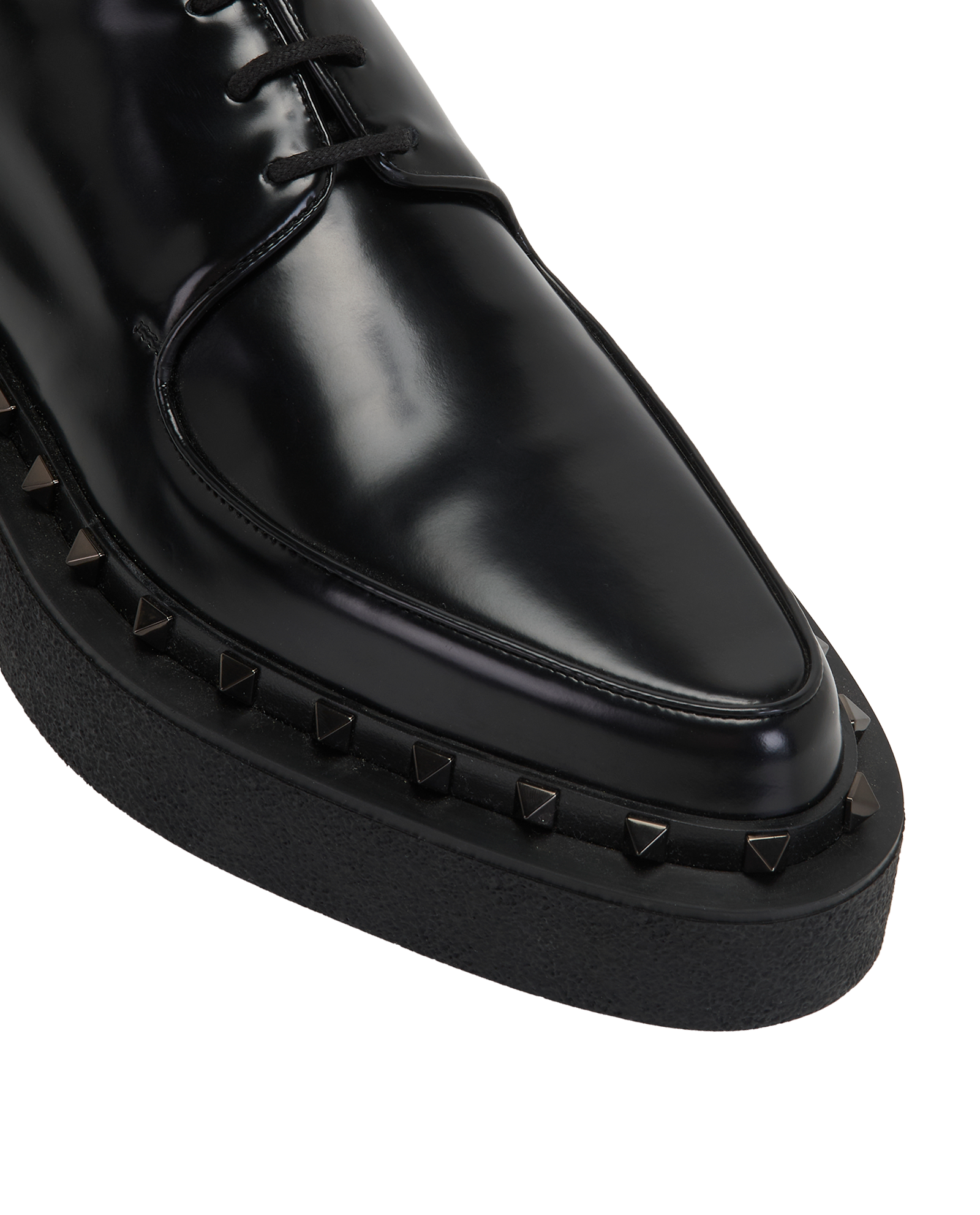 Valentino Rockstud M-Way Derby, &pound;210, Shoes, Black, Leather, Other view