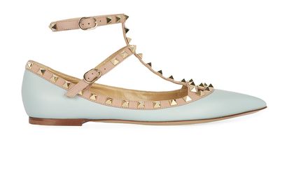 Valentino Rockstud Flat, front view