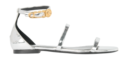 Versace Medusa Safety Pin Sandals, front view