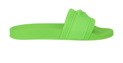 Versace Medusa Slides, Mens, Rubber, Green, UK11, DB/B, 2*
