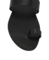 Saint Laurent Slides Sandals, &pound;195, Shoes, Black, Leather/Satin, Other view