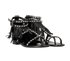Saint Laurent Nu Pieds Fringe Studded Sandals, &pound;290, Shoes, Black, Leather, Side view