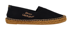 Saint Laurent Espadrilles, Canvas, Black, UK6, 3*