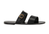 Saint Laurent IOS Buckle Sandals, &pound;350, Shoes, Black, Leather, Front view