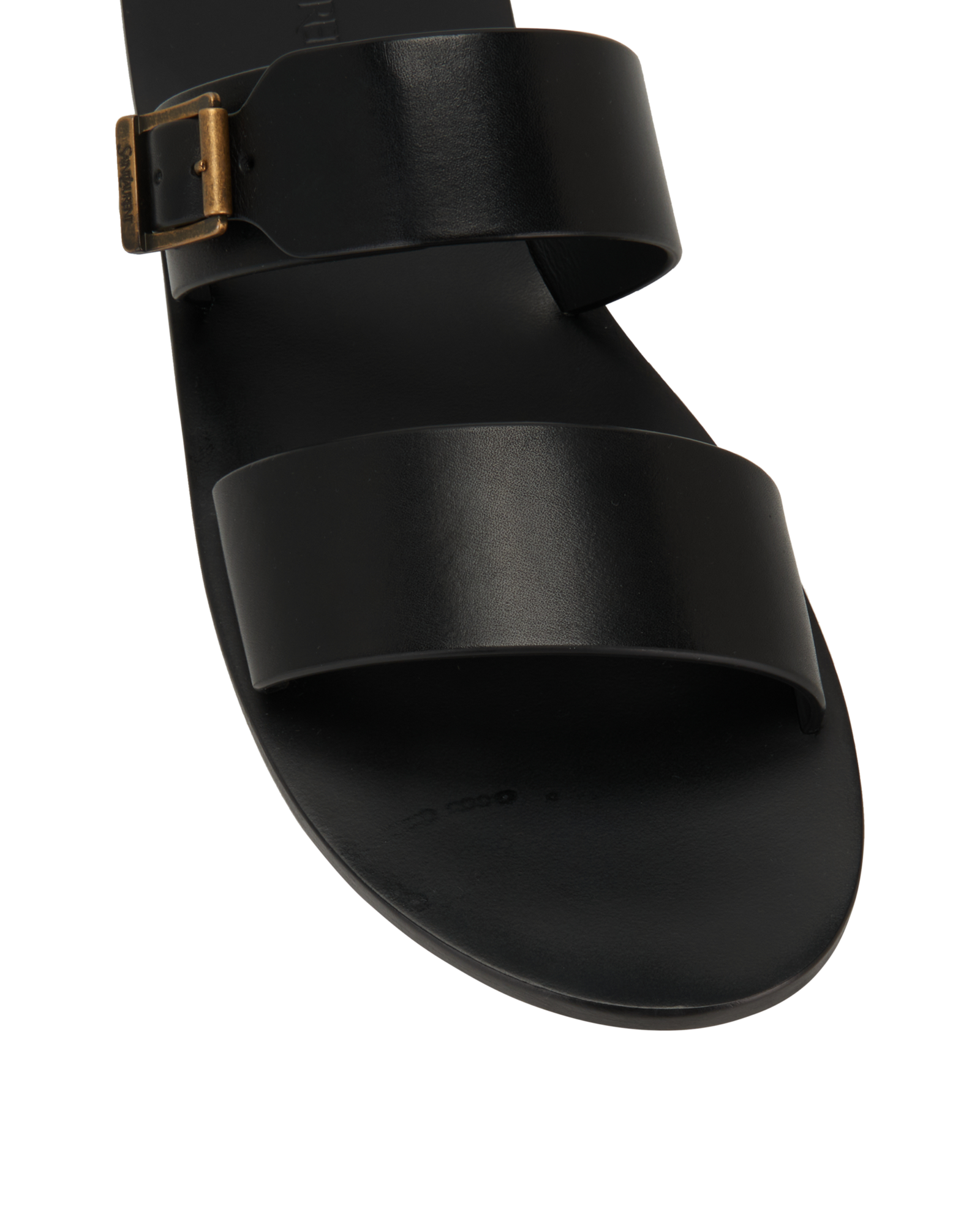 Saint Laurent IOS Buckle Sandals, &pound;350, Shoes, Black, Leather, Other view