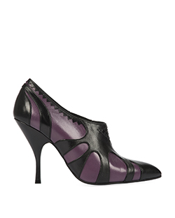 Bottega Veneta Heels,Leather, Black/Purple, 7, DB,B, 3