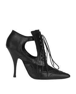 Givenchy Cutout Ankle Boots, Leather, Black, 2, DB, 4*