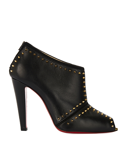 Christian Louboutin Peep Toe Studded Boots, front view