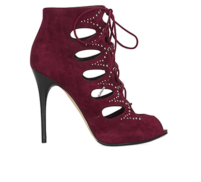 Alexander McQueen Cutout Lace Up Boots, front view