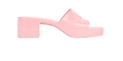 Gucci Logo Mules, Rubber, Pink, UK 4, 2*