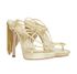 Versace Medusa Fringed Strappy Heels, side view