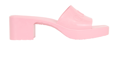 Gucci Logo Mules, &pound;175, Shoes, Pink, Rubber, Front view