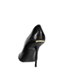 Burberry Snakeskin Leather Embossed Peep Toe Pumps, back view
