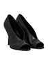 Burberry Snakeskin Leather Embossed Peep Toe Pumps, side view