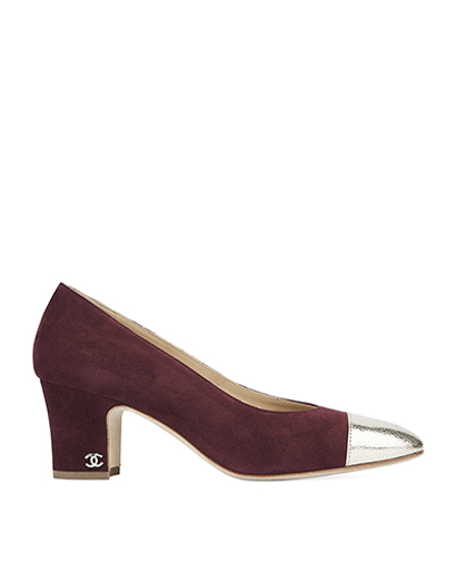 Chanel Block Heels, front view