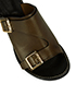 Chloe Khaki Buckle Leather Mules, other view