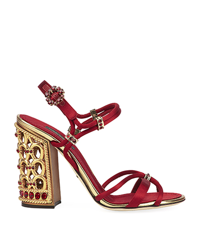 Dolce & Gabbana Jewelled Strappy Sandals, front view