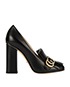 Gucci Marmont Pumps, &pound;375, Shoes, Black, Leather, Front view