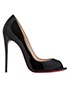 Louboutin Peep Toe Shoe, side view