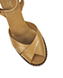 Louis Vuitton Tan Leather Wedge Sandals, other view