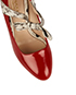 Gucci Red Nimue Snakeskin Mary Jane Pumps, other view