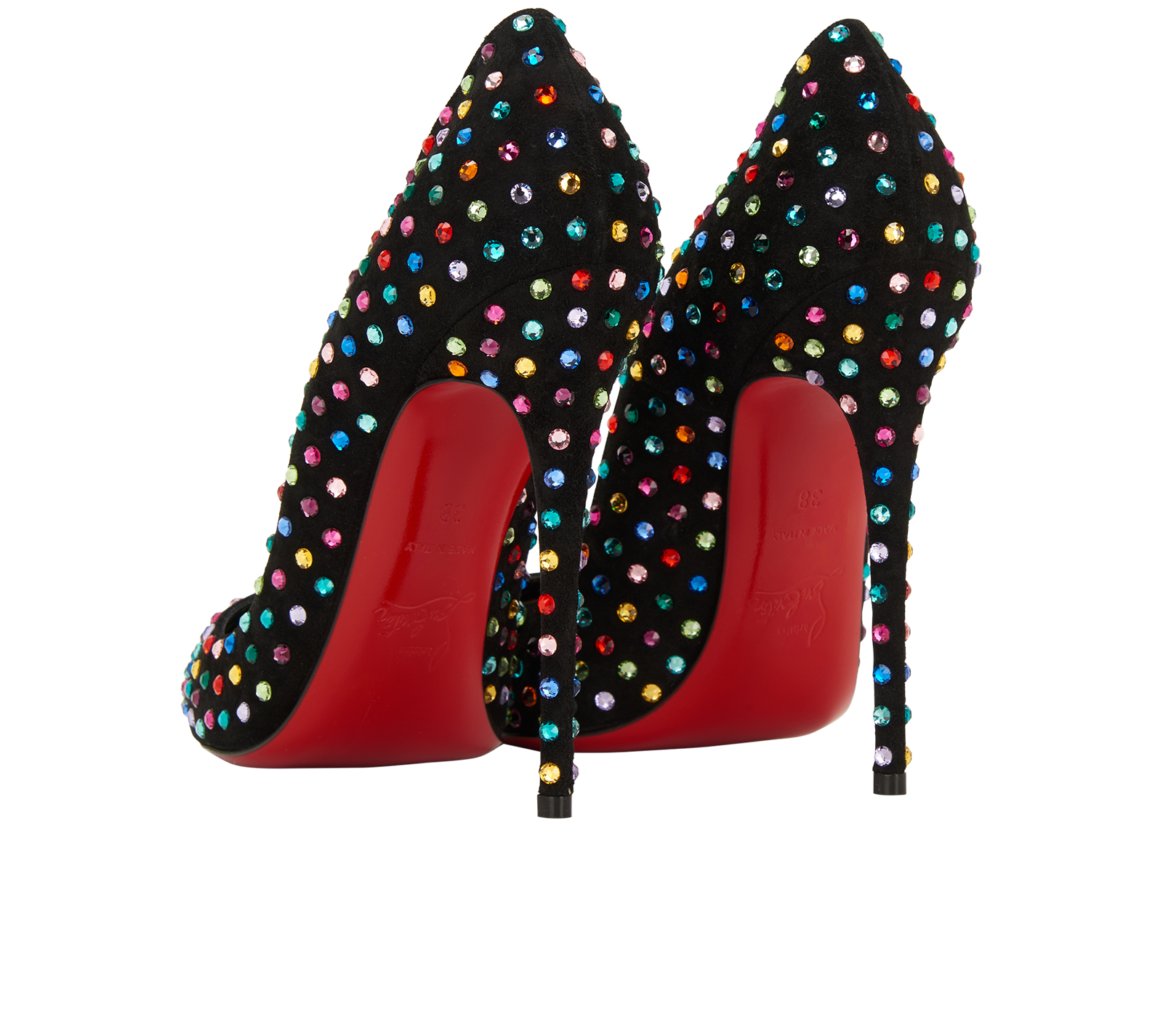 Christian Louboutin So Kate Strauss Boum 120, &pound;550, Shoes, Black, Velvet, Back view