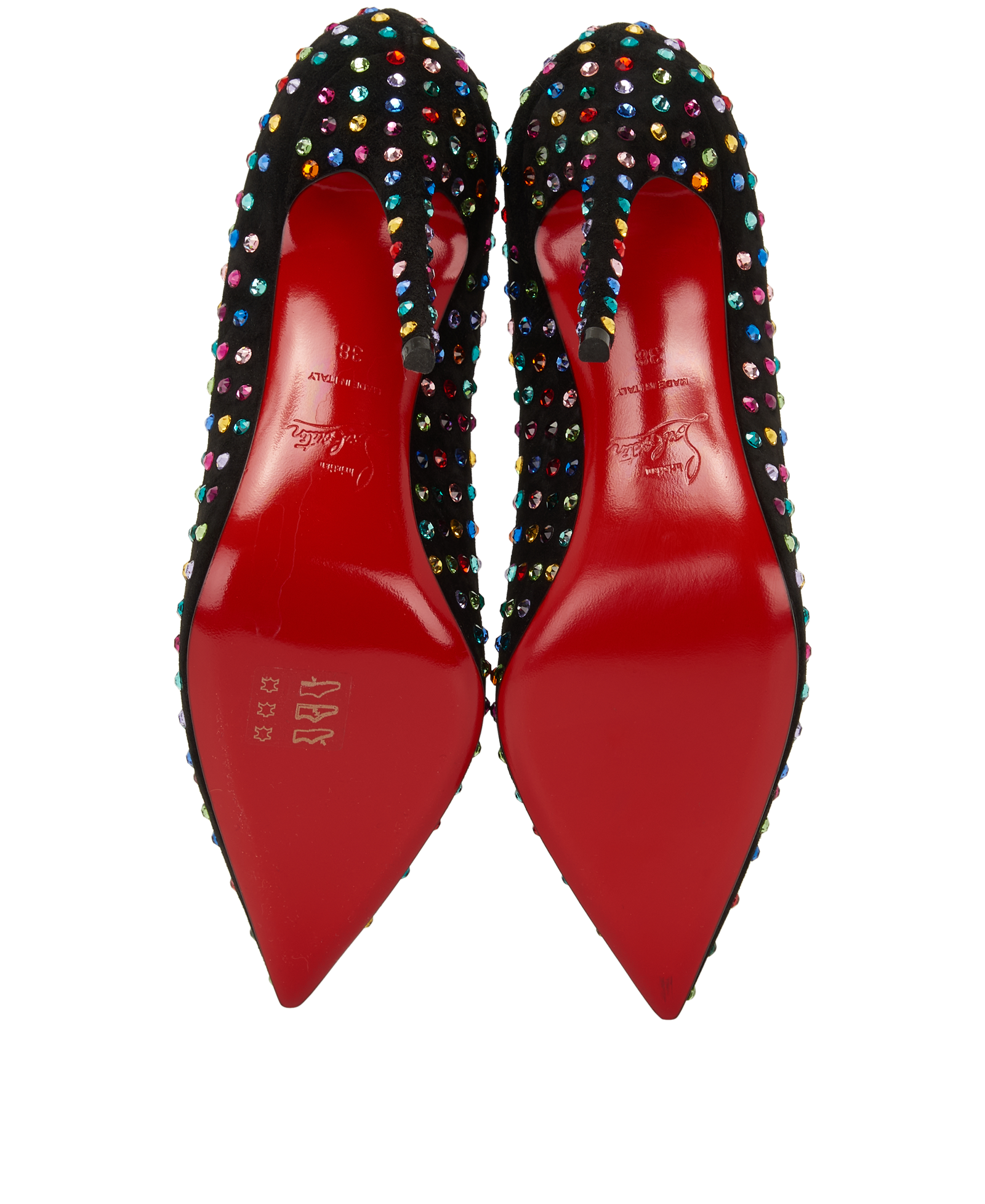 Christian Louboutin So Kate Strauss Boum 120, &pound;550, Shoes, Black, Velvet, Top view