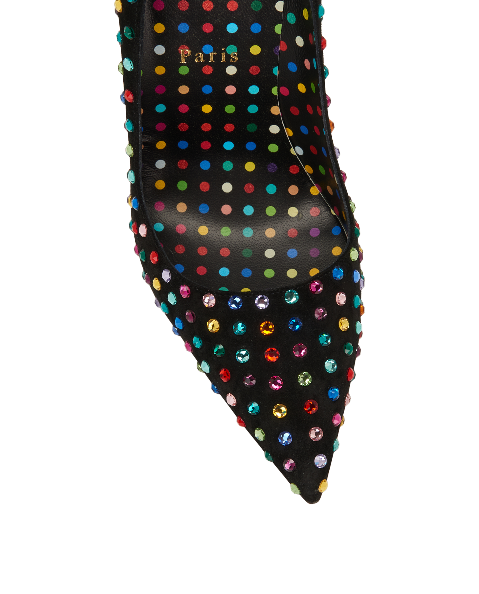 Christian Louboutin So Kate Strauss Boum 120, &pound;550, Shoes, Black, Velvet, Other view