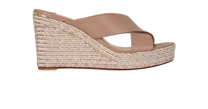 Jimmy Choo Dovina 100 Wedges, &pound;180, Shoes, Pink, Leather, Front view